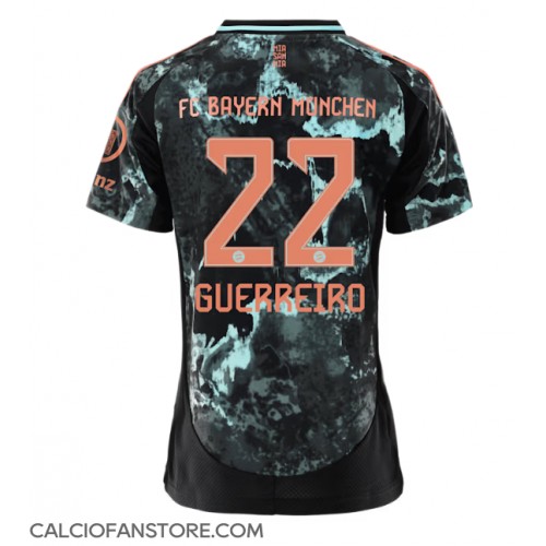 Maglia Calcio Bayern Munich Raphael Guerreiro #22 Seconda Divisa Donna 2024-25 Manica Corta